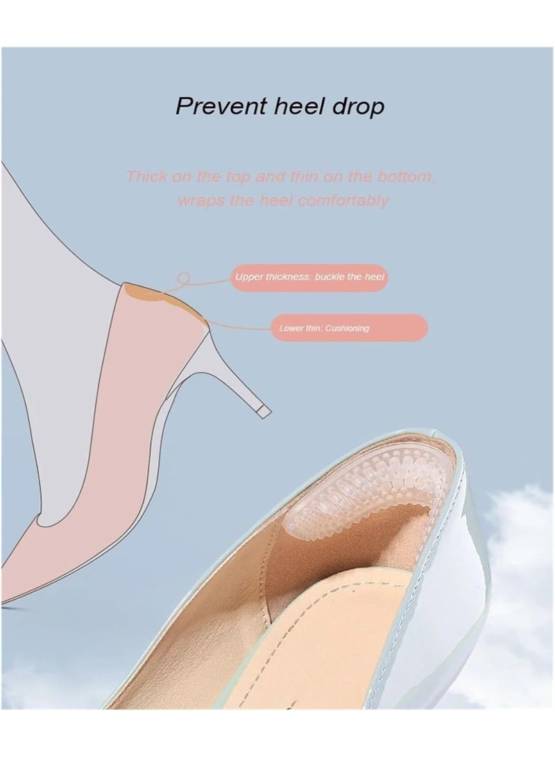 3 أزواج ملصقات من السيليكون كعب مقبضات للنساء الرجال كعب مقفزات تدرج منصات القدم كعب العناية - Image 4